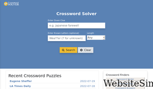 crossword-solver.io Screenshot