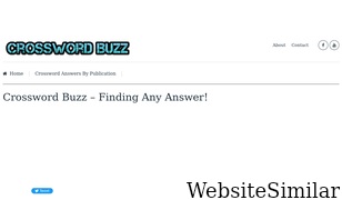 crosswordbuzz.com Screenshot