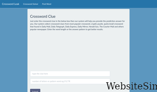 crosswordleak.com Screenshot