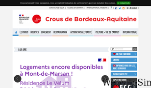 crous-bordeaux.fr Screenshot