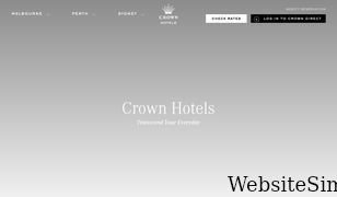 crownhotels.com.au Screenshot