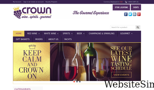 crownwineandspirits.com Screenshot