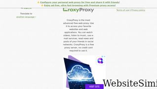 croxyproxy.net Screenshot