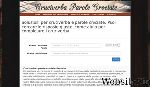 cruciverba-parole-crociate.com Screenshot