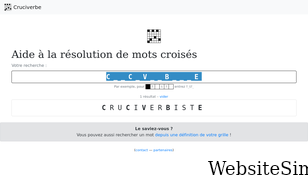 cruciverbe.fr Screenshot
