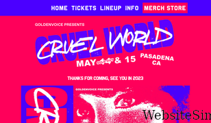 cruelworldfest.com Screenshot