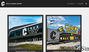 cruxclimbingcenter.com Screenshot