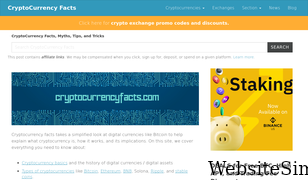 cryptocurrencyfacts.com Screenshot