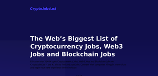 cryptojobslist.com Screenshot