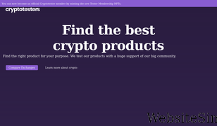 cryptotesters.com Screenshot
