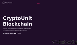 cryptounit.cc Screenshot