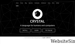crystal-lang.org Screenshot