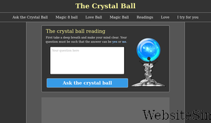 crystalballfree.com Screenshot