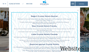 crystalhotels.com.tr Screenshot