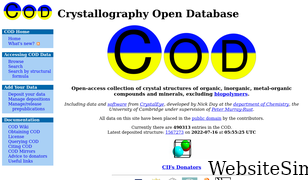 crystallography.net Screenshot