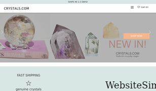 crystals.com Screenshot