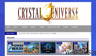 crystaluniverse.de Screenshot