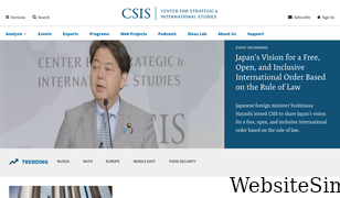csis.org Screenshot