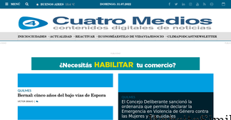 cuatromedios.com.ar Screenshot