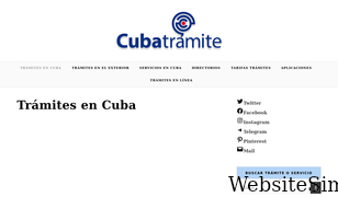 cubatramite.com Screenshot