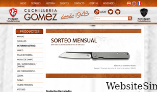 cuchilleriagomez.com Screenshot