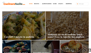 cucinarefacile.com Screenshot