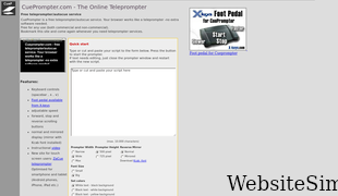 cueprompter.com Screenshot