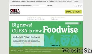 cuesa.org Screenshot