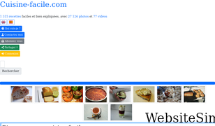 cuisine-facile.com Screenshot