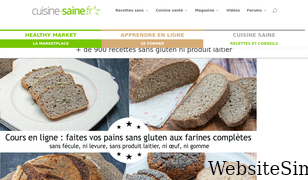 cuisine-saine.fr Screenshot