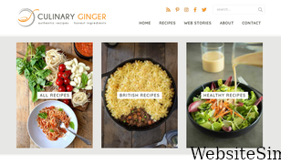 culinaryginger.com Screenshot