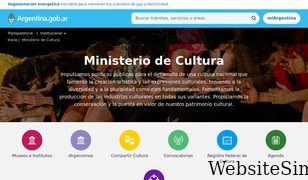 cultura.gob.ar Screenshot