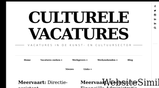culturele-vacatures.nl Screenshot