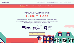 culturepass.nyc Screenshot