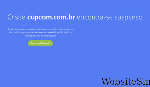 cupcom.com.br Screenshot