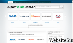 cupomvalido.com.br Screenshot