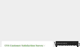 customer-survey.com Screenshot