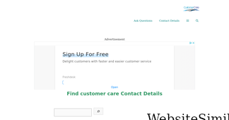 customercarehotline.com Screenshot