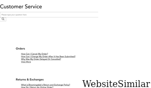 customerservice-bloomingdales.com Screenshot