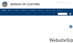 customs.gov.ph Screenshot