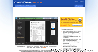 cutepdf-editor.com Screenshot