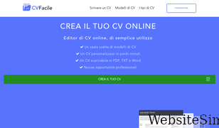 cvfacile.com Screenshot