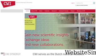 cwi.nl Screenshot