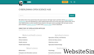 cyberleninka.org Screenshot