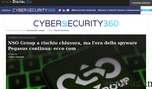 cybersecurity360.it Screenshot