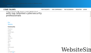 cybertalents.com Screenshot