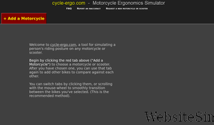 cycle-ergo.com Screenshot