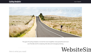 cyclinganalytics.com Screenshot