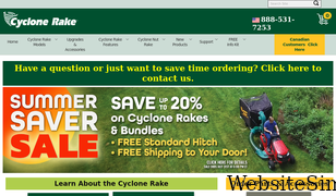cyclonerake.com Screenshot