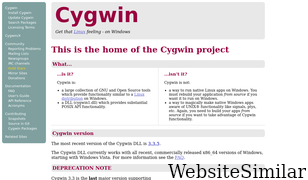 cygwin.com Screenshot